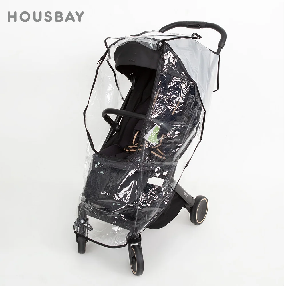 

Stroller Rain Cover For Kids Waterproof Windproof Universal Pram Easy Instal Stroller Rain Shield Transparent Pvc