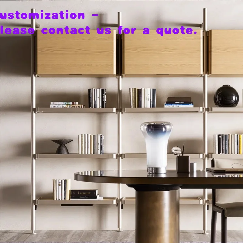 custom.Easy Assembly Clothes Rack Rod Aluminum Column System Double-Sided Finished Surface Melamine Column System