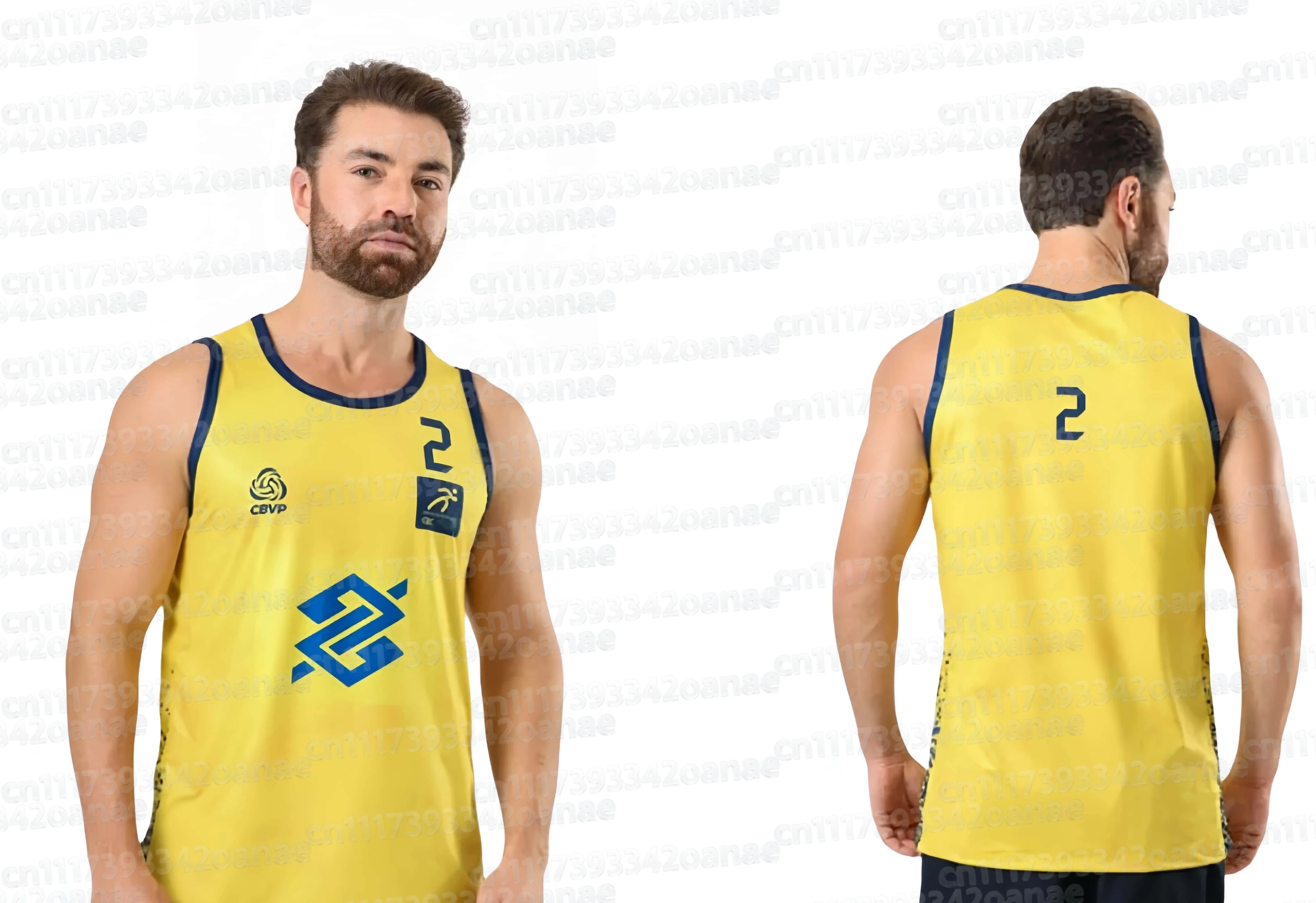 Herren-Volleyballtrikot, ärmelloses Tanktop für Wettkämpfe, Sport-Trainingsweste, Volleyball-Uniform, Unisex, passend für die ganze Familie. – Detail 7