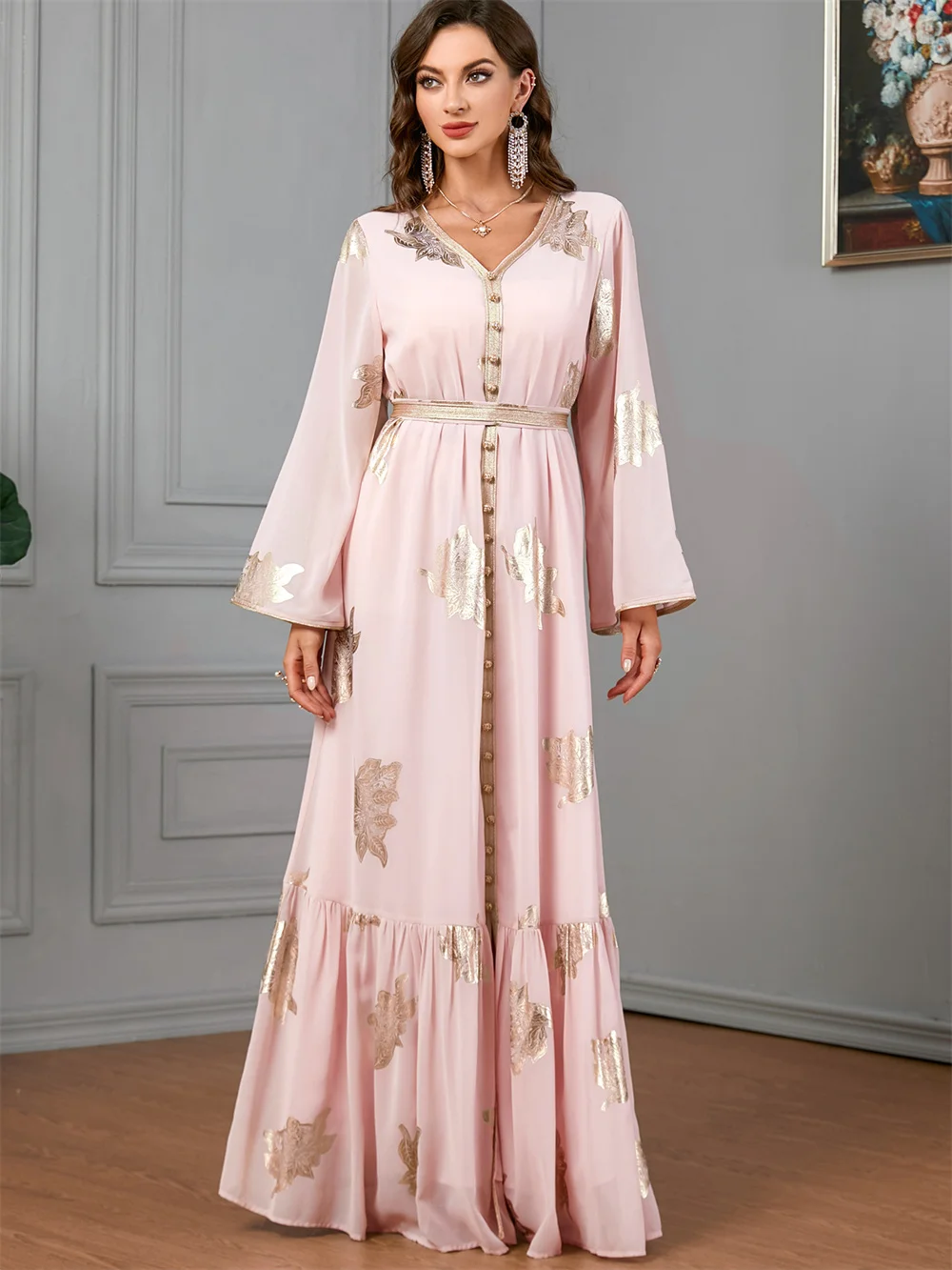 2024 nowy skromny marokański Kaftan kobiety dubaj luksusowe Abaya sukienki z haftem Party elegancki muzułmański islam turcja szata arabe