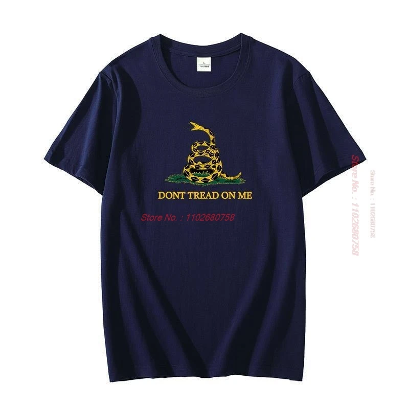 Don't Tread On Me Funny Graphic T Shirts Cotton Big Size Short Sleeve T Shirt Summer New Shirts And T-Shirts Mens Clothes