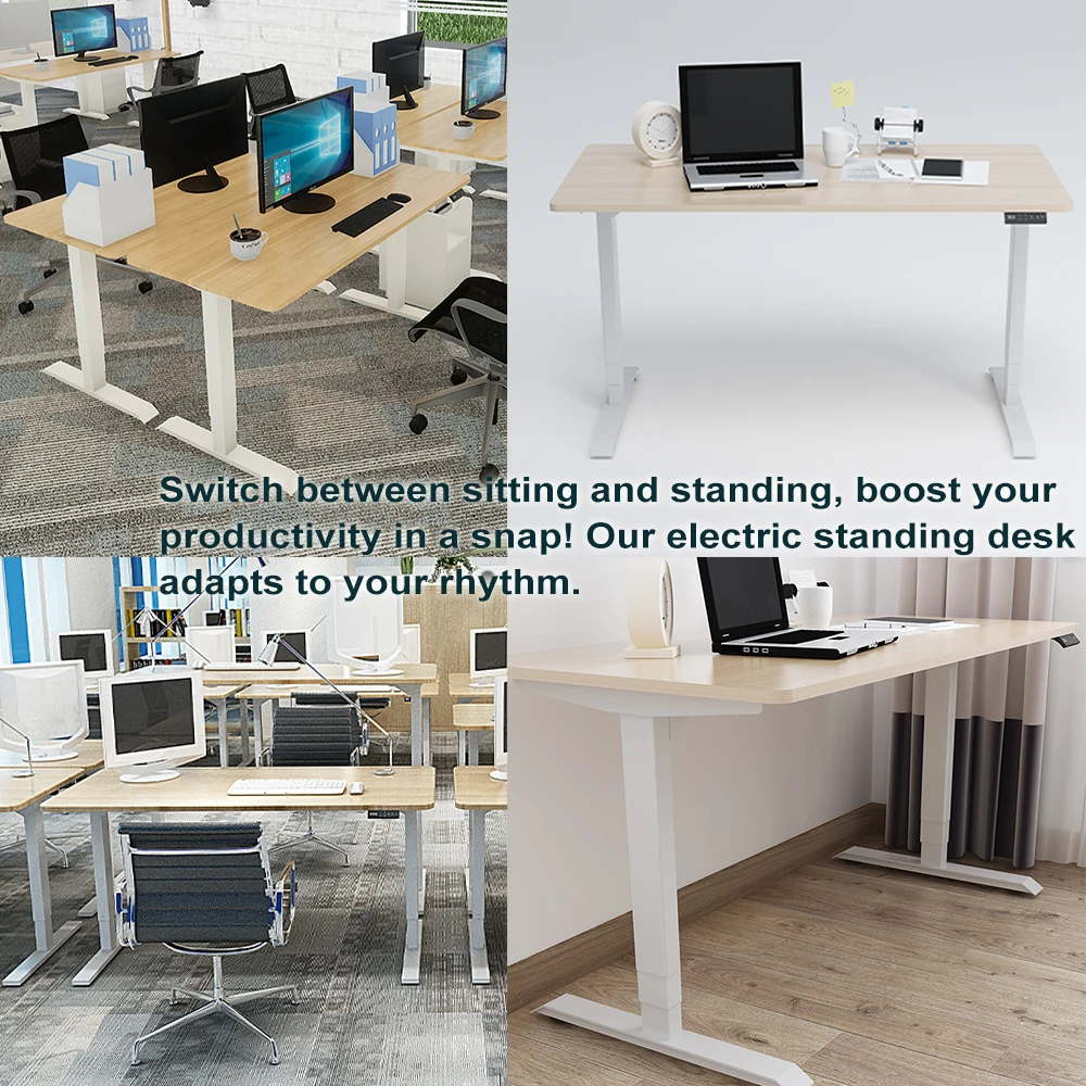 20% Discount Office Furniture Base 2 Legs Assembly Table Standing Desk Frame Escritorio Elevable Cold Rolled Steel Uplift Desk