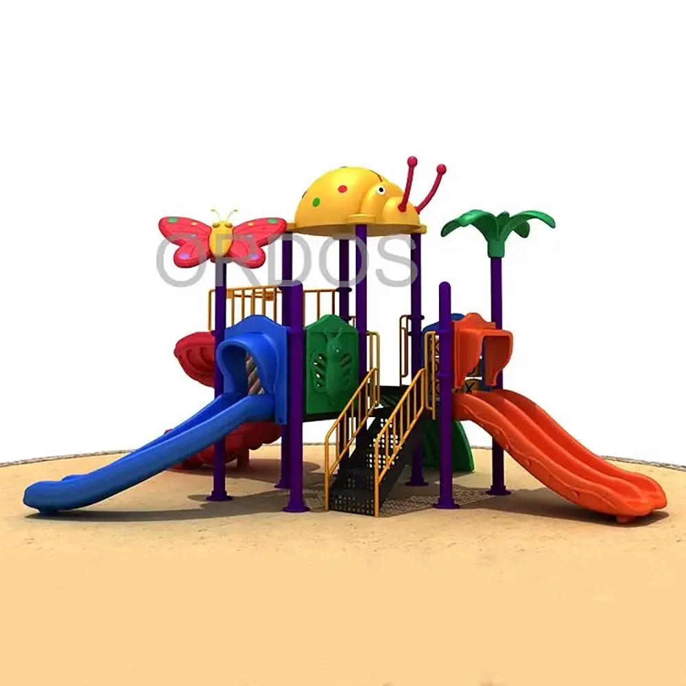 

Kids Outdoor Playground Combined Rotating Entertainment Children Slide Equipment