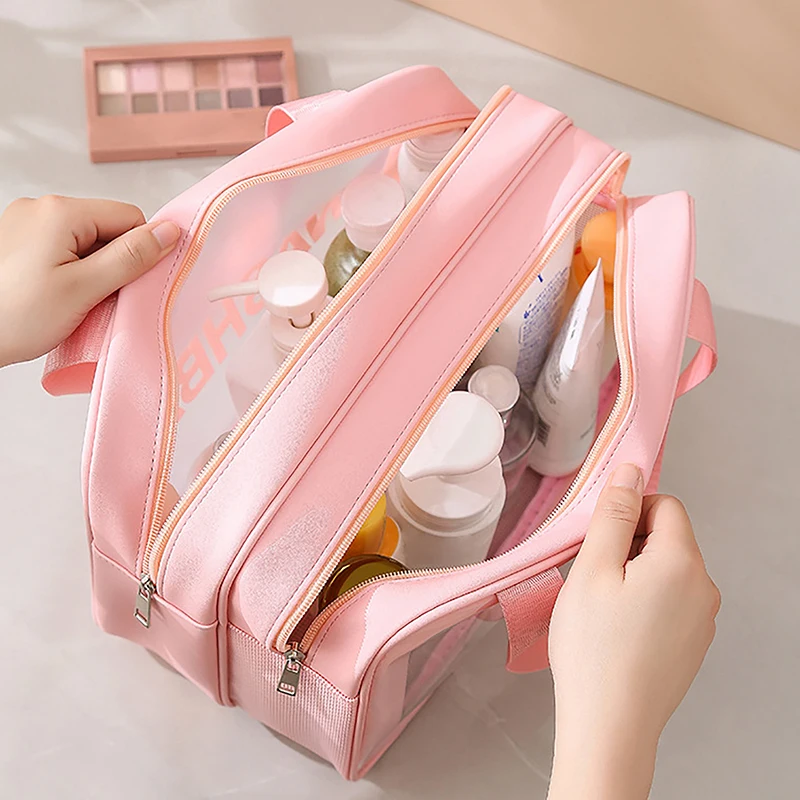 

Wet-dry Separation Makeup Bag Portable Toiletry Bag Travel Essentials Large Capacity Storage Bag Fitness Swimming Essentials