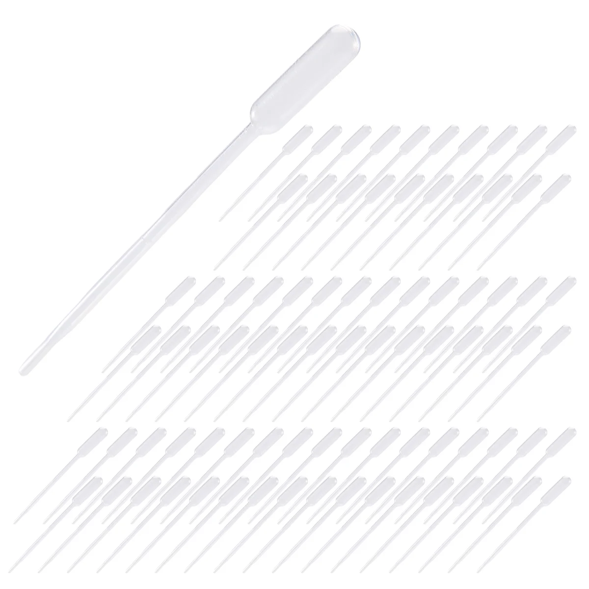 100PCS Graduated Pipettes Dropper Polyethylene (0.5ml)