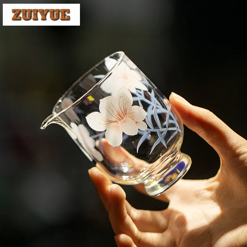 

180ml High Borosilicate Glass Tea Pitcher Tea Divider Cha Hai Dispenser Household Justice Cup Fair Mug Drinkware Craft Supplies