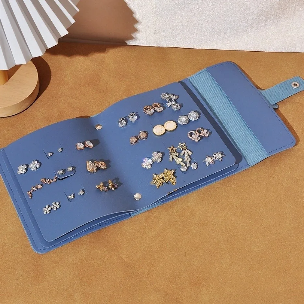 

Multi-layer Ear Stud Storage Bag Creative Large Capacity Jewelry Storage Organizer Notebook Style Book Type Storage Bag