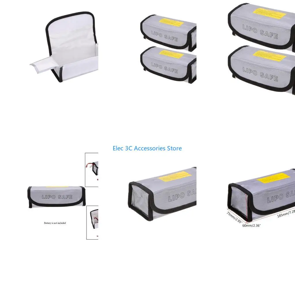 Y51A 2xLipo Battery Bag Portable Fireproof Explosion-proof Resistant Safety for