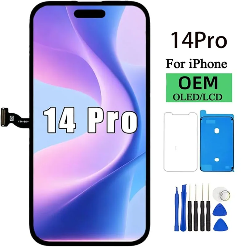 iphone-14-pro-lcd-oled-61インチ交換用スクリーン-fhdタッチスクリーン-3dタッチデジタイザーフレーム組立キット