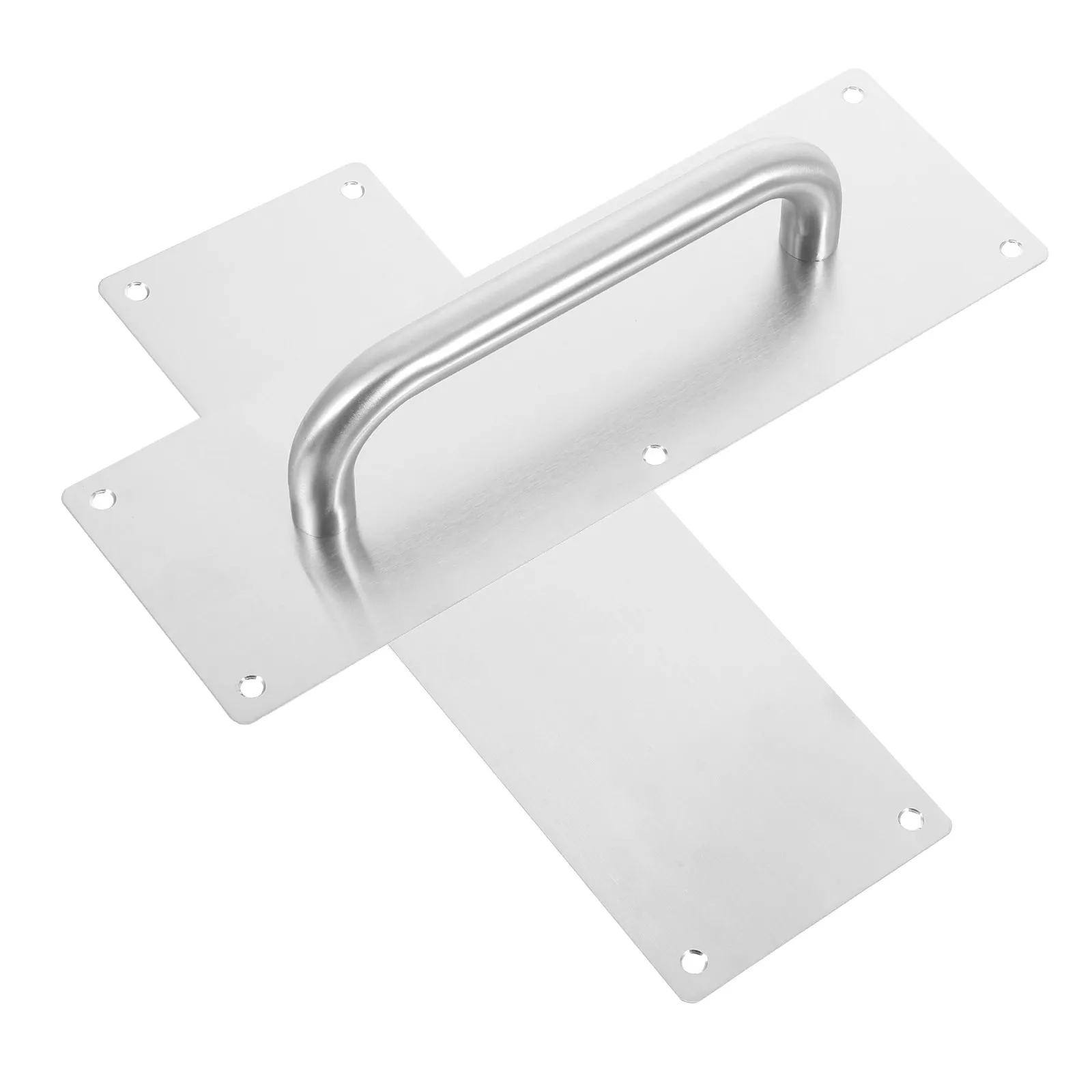 2Pcs Heavy Duty Stainless Steel Push Pull Plate Handle Fire Door Compatible Sliding Barn Door Hardware Residential Office Use