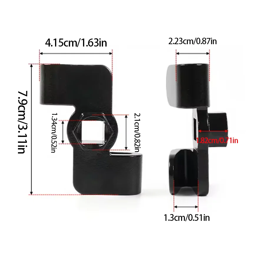 1pc Extended Wrench Extender, Split Socket Two-way Wrench Extension Adapter, Quick Drive Wrench