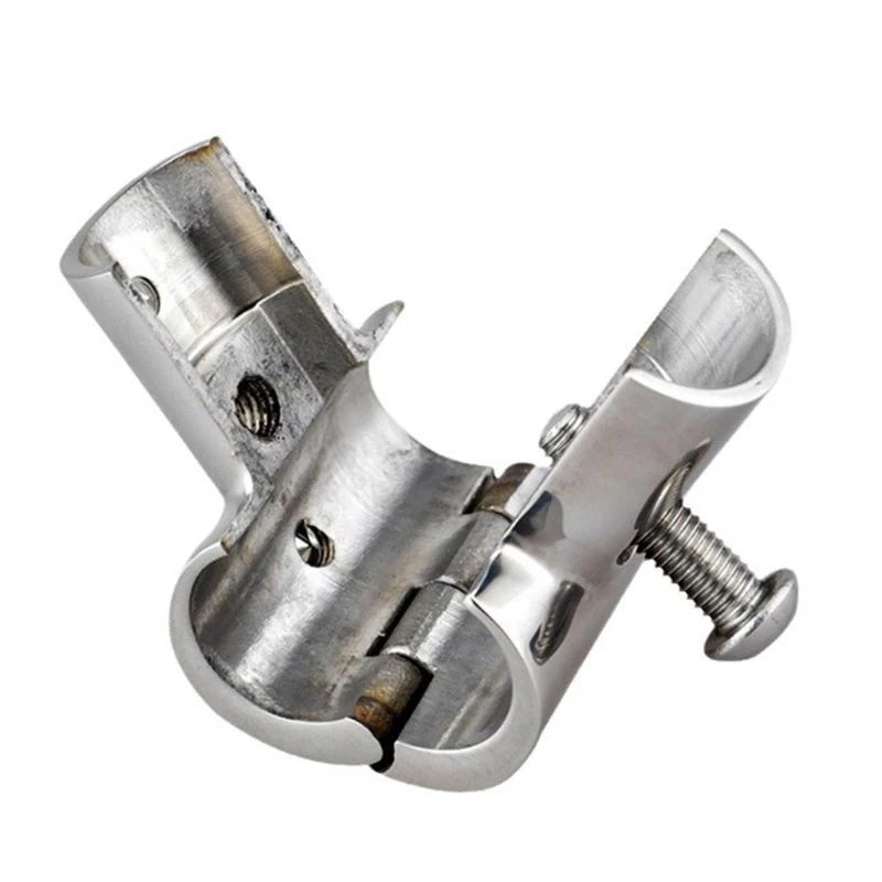 XA6H Boats Handrail T Pipes Connector Steel Tube Joint Handrail Tees Fitting for Boat