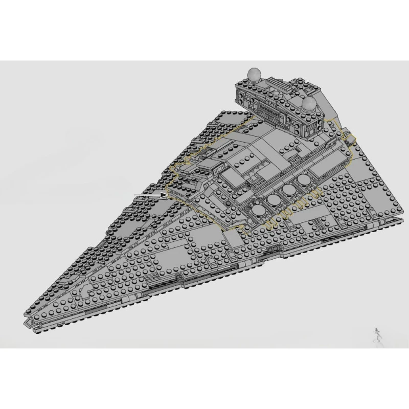 ชุดตัวต่อเรือจักรวรรดิที่เข้ากันได้กับอนุภาคเลโก้ เหมาะสำหรับเป็นของขวัญคริสต์มาส