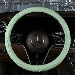 Car Anti-Slip Leather Steering Wheel Cover Universal Car Steering Wheel Protective Cover Fashion Style 38cm Sport Style Cool