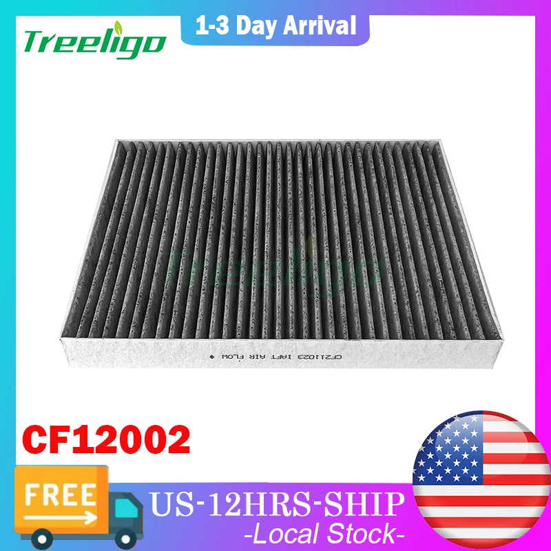 Treeligo CF12002 Activated Cabin Air Filter Activated Carbon For KIA 2014-2019/For KIA Soul EV 2015-2019