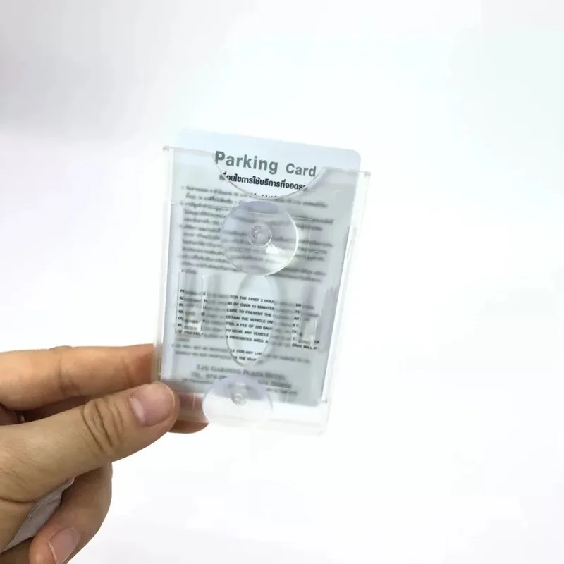 Auto-Kartenhalter, Parkschein-Clip, Schnellbefestiger für Rechnungen, Organizer für Windschutzscheiben-Aufkleber für Zuhause und Büro – Detail 1