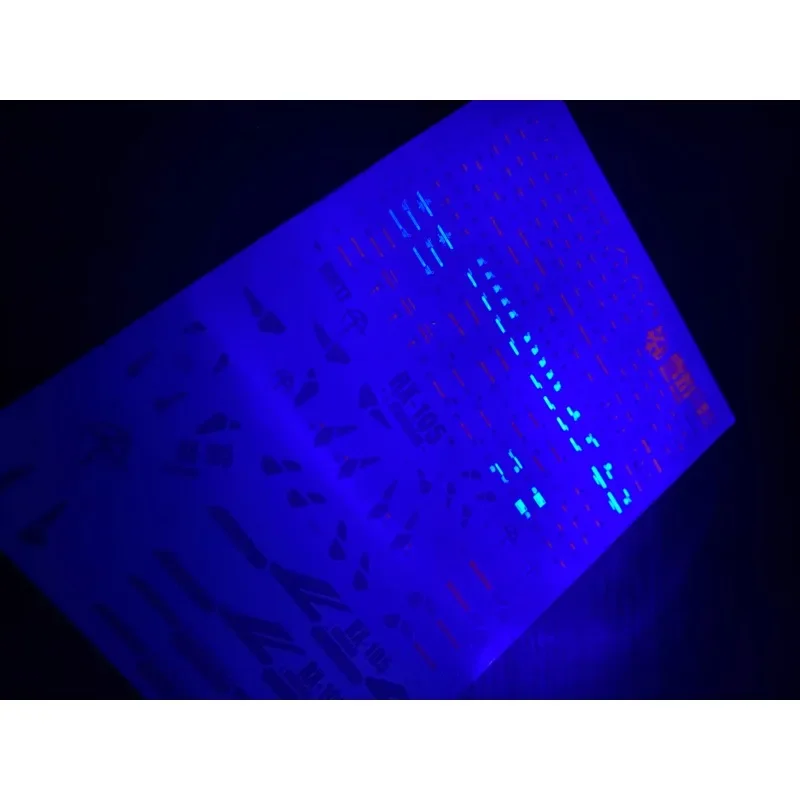 Flaming Snow HG-34 Fluorescent Waterslide Decals For 1/144 HG RX-105 Xi Model Kit High Precision DIY Hobby Assembly Detail Decor view 5