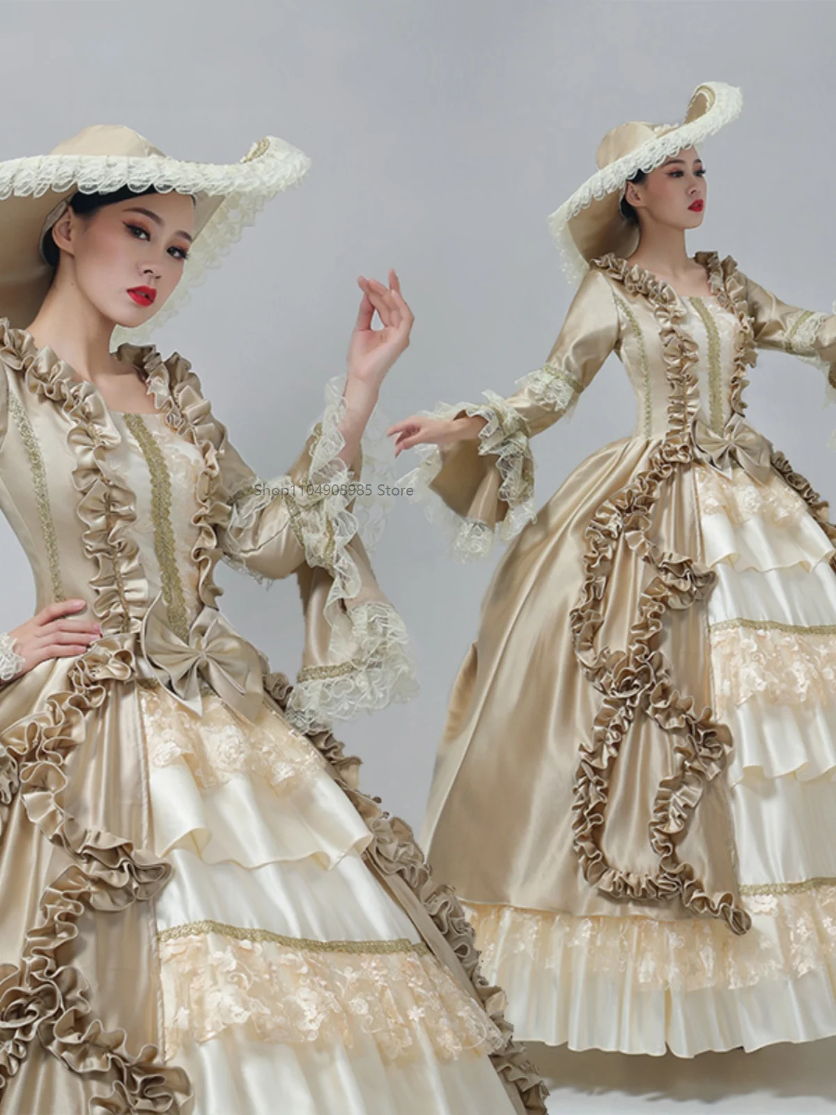 

New Victorian Masquerade Ball Gown for Women, 18th Century, Marie Antoinette Costume, Historical Theater Clothing, Party Dress