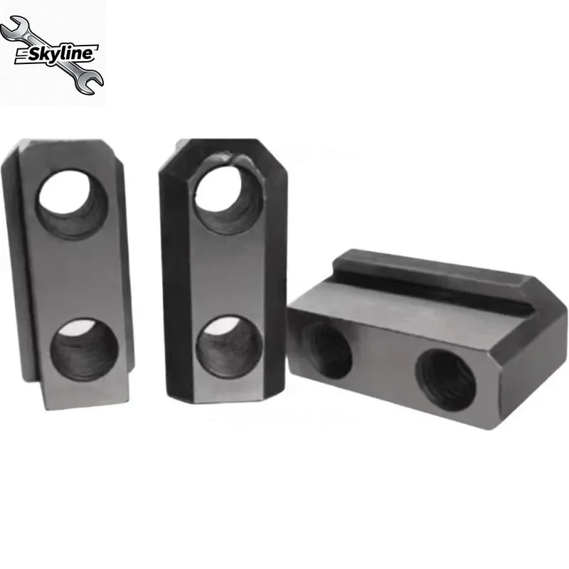 For Hydraulic Three-Jaw Chuck T-block 5/6/8 Inch Hollow/ Medium Solid Soft Claw Valve Block Connection  Chuck T-shaped