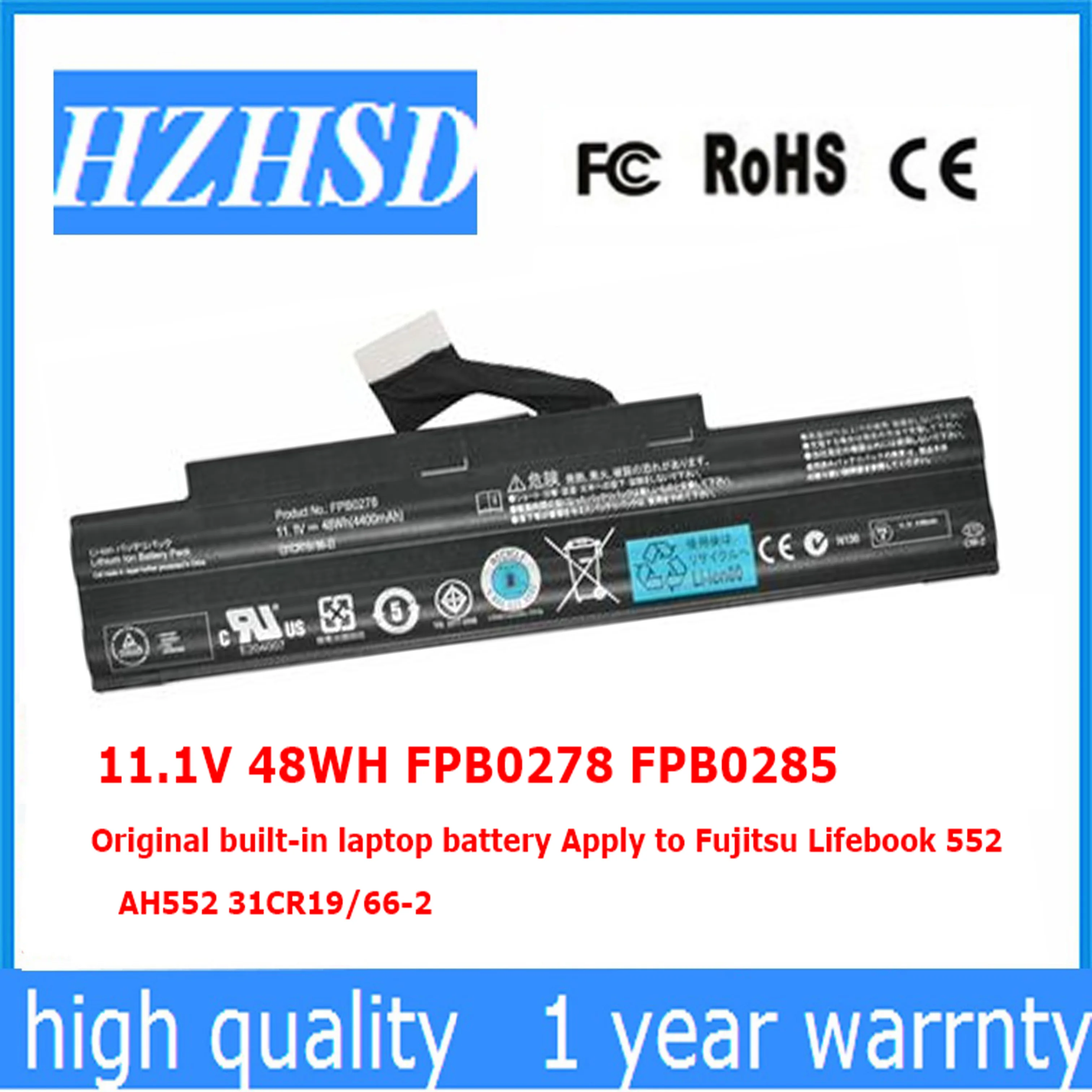 Aplicar Bateria do Portátil para Lifebook 552 Ah552 31cr19 662 Original Novo Fpb0278 Fpb0285 11.1v 48wh