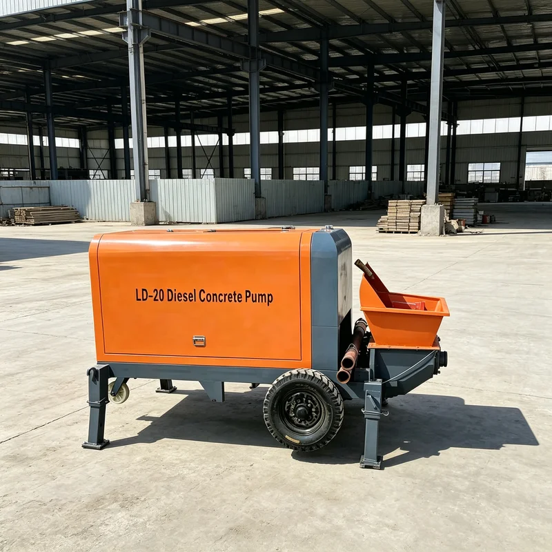 Concrete Mixer Pump Machine Electric Power Integrated Mixing Transfer Unit for Small Scale Civil Construction Activity