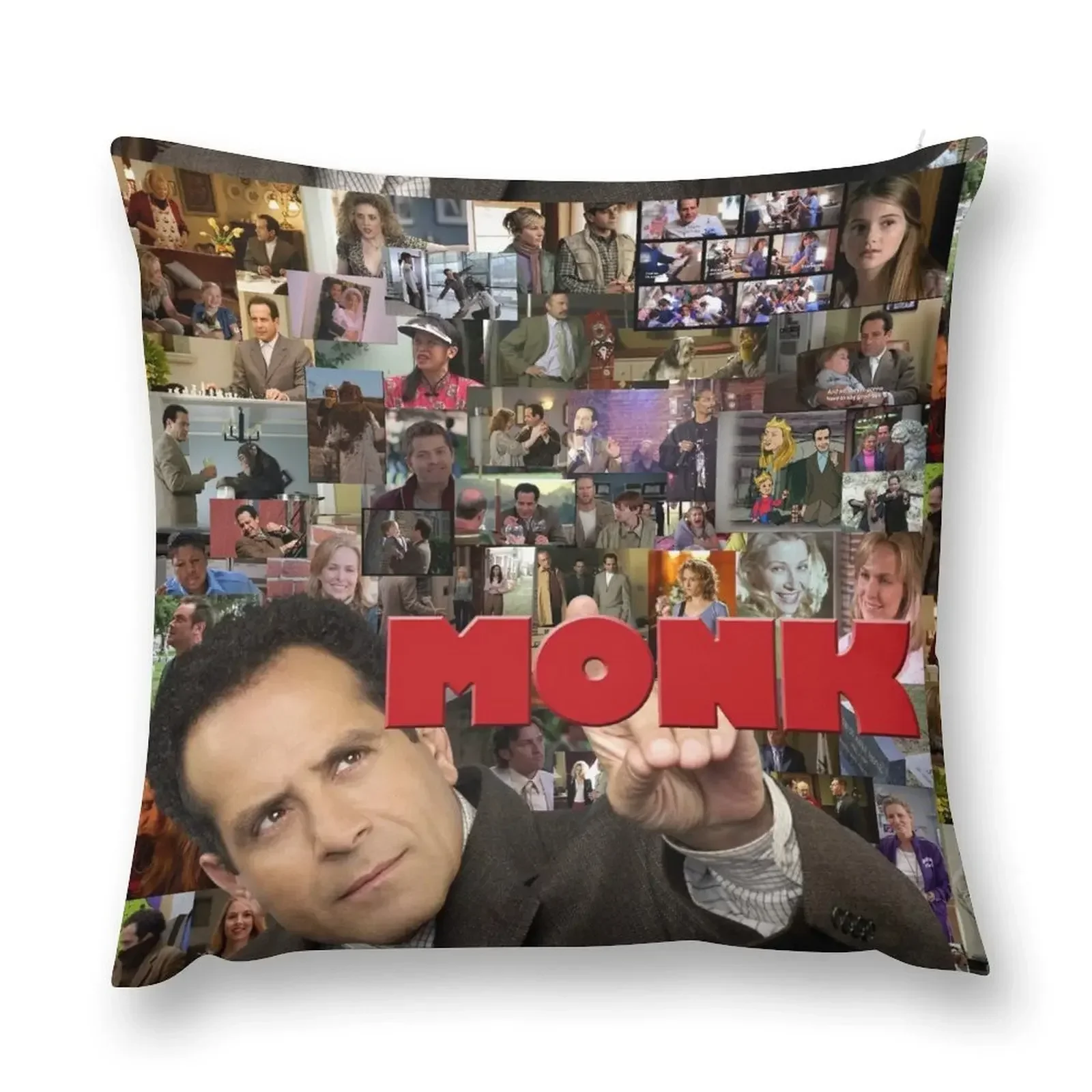 Adrian Monk Collage Throw Pillow Cushion Child Sofa Cushion Sofa Cushion Cover pillow