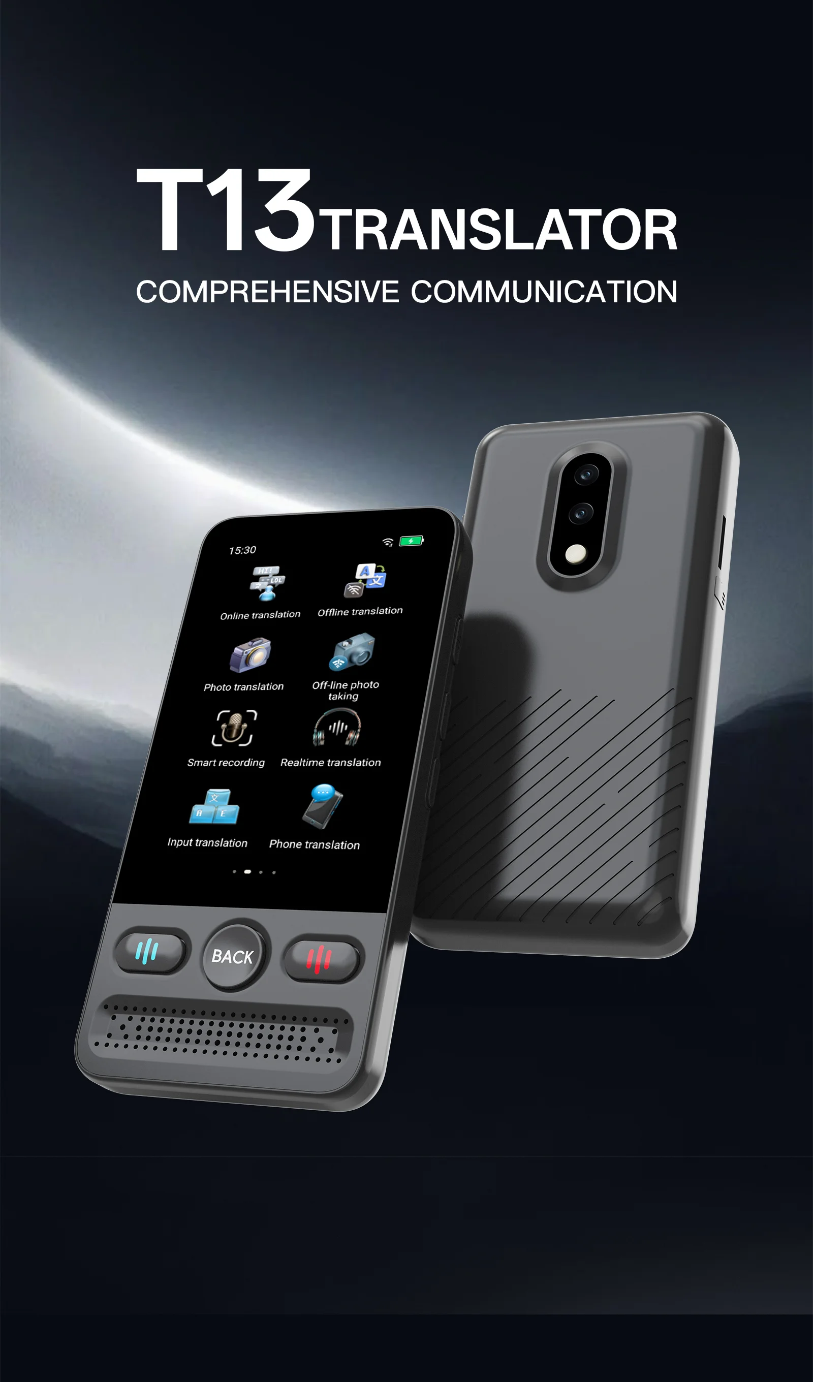 

Переводчик T13: Поддержка 160 языков, мгновенный интеллектуальный перевод в реальном времени, 17 режимов офлайн-перевода, перевод текста и фото.