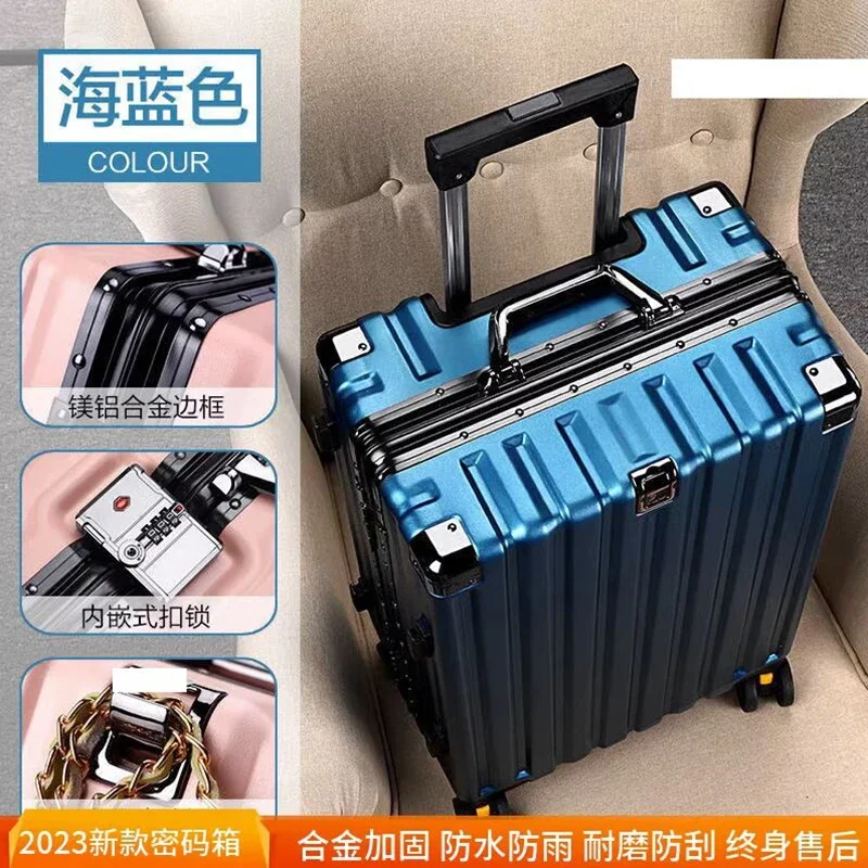 New fashion trolley luggage carry-on pull rod suitcase 20 men\'s student universal wheel women 24 travel luggage password 28 box