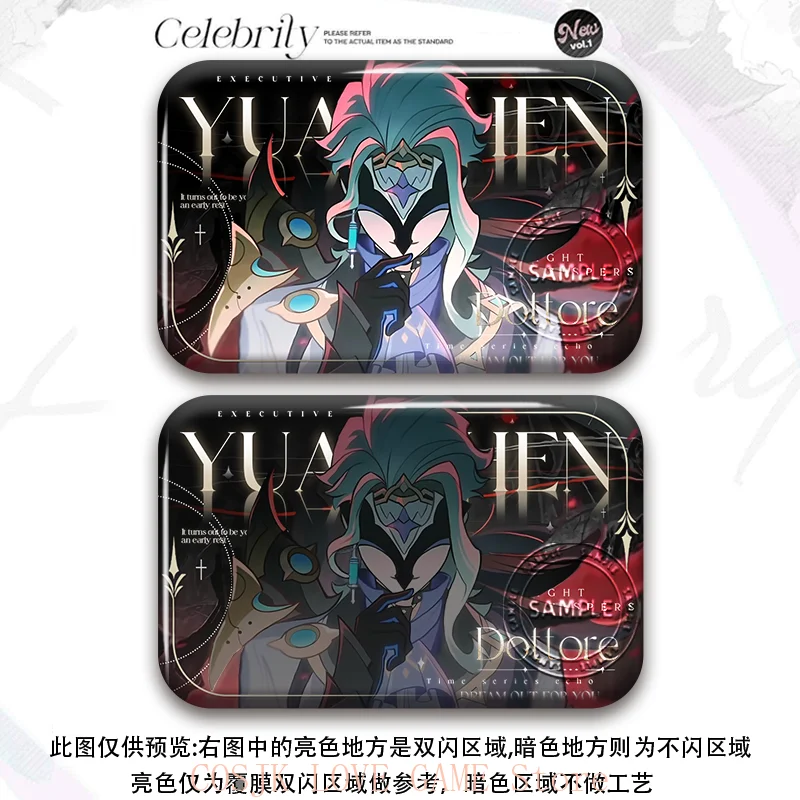 

Game Genshin Impact Pantalone II Capitano Il Dottore Cartoon Badge Pin Game Anime Tinplate Brooch Emblem Accessories Prop Gift