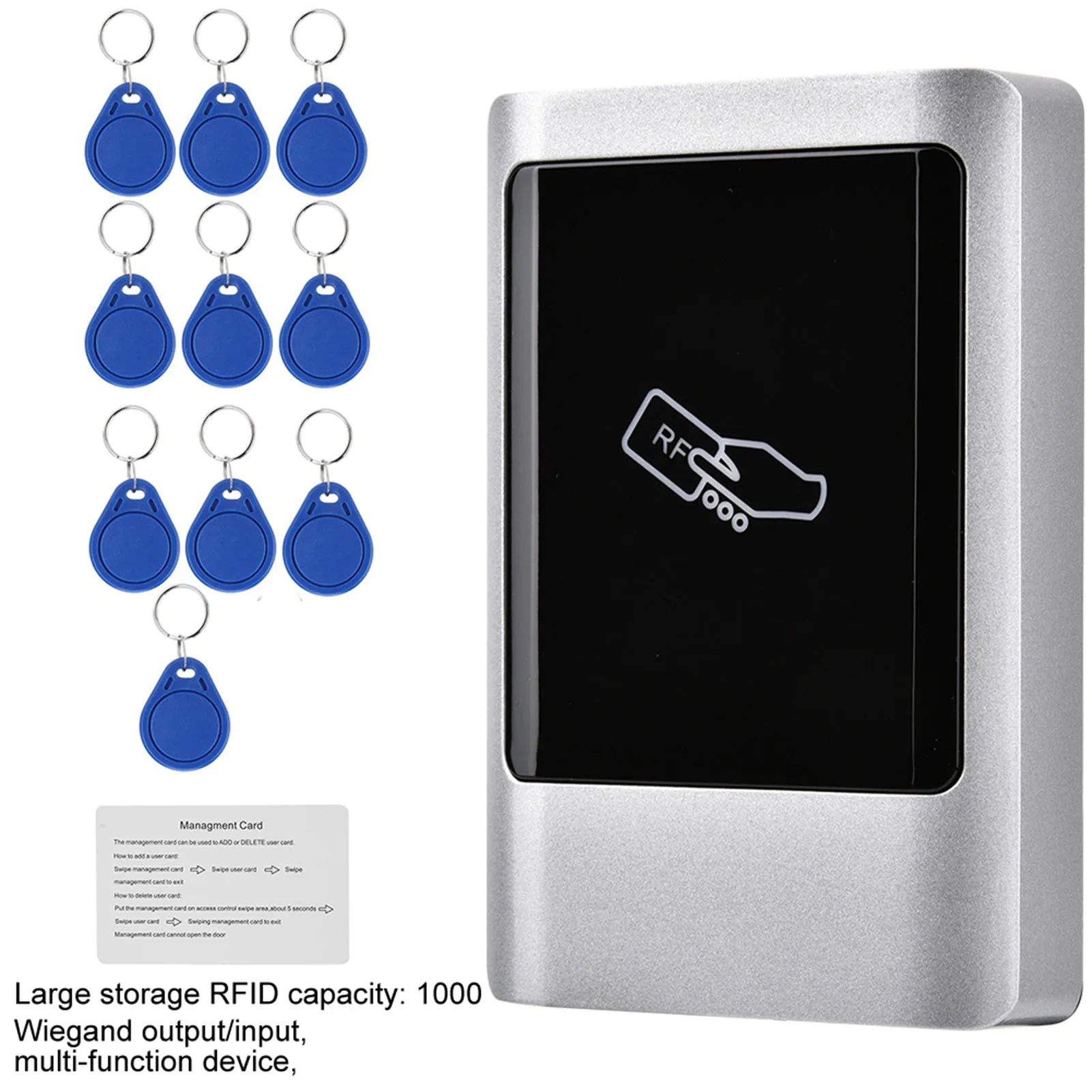 125Khz Card Reader Access Card Reader RFID Reader Outdoor Wiegand Waterproof Door Access Management Smart Card Door Card Reader