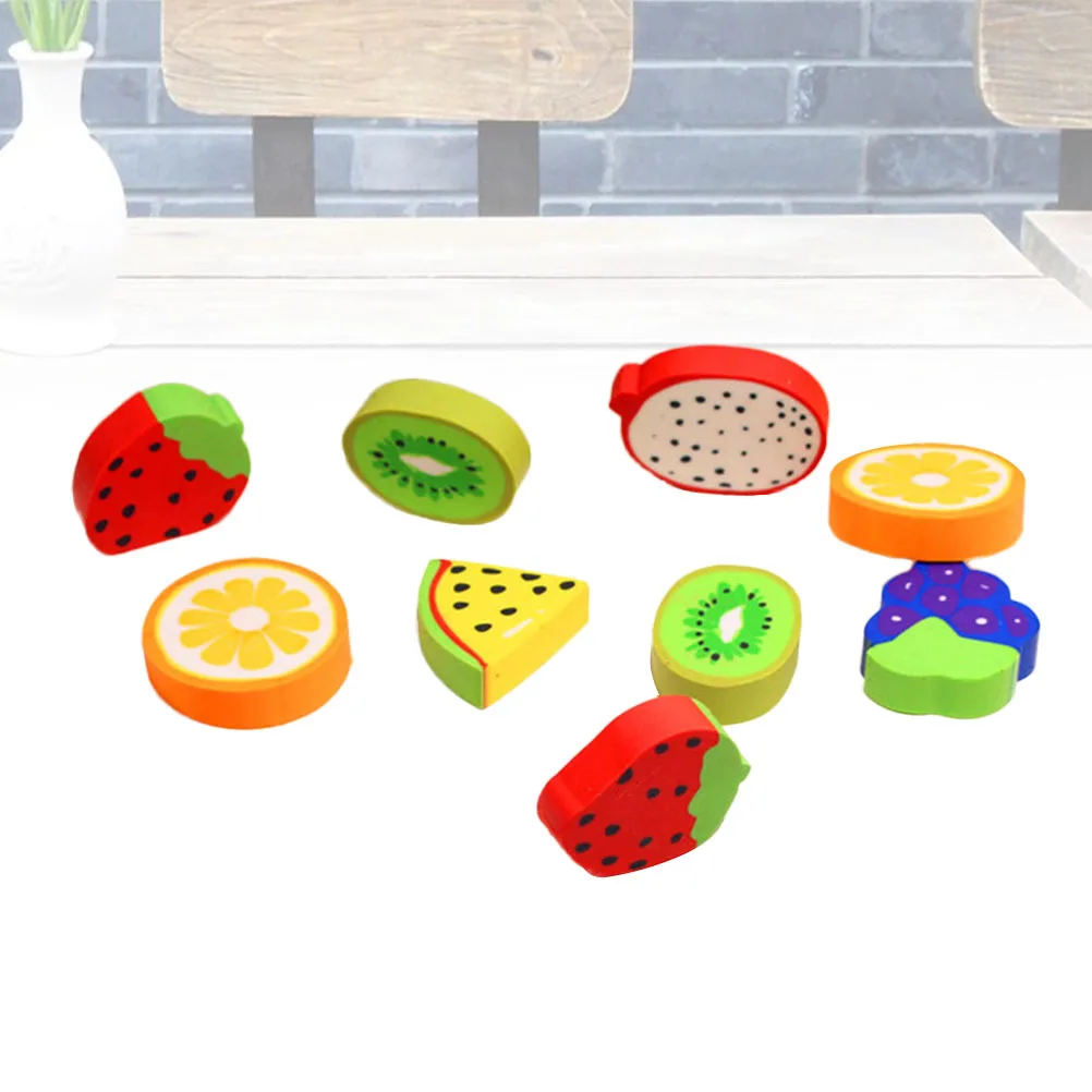 

50Pcs Fruit Erasers Cartoon Shape Creative Pencil Eraser School Classroom Rewards Kids Party Favors Gift Cartoon Erasers