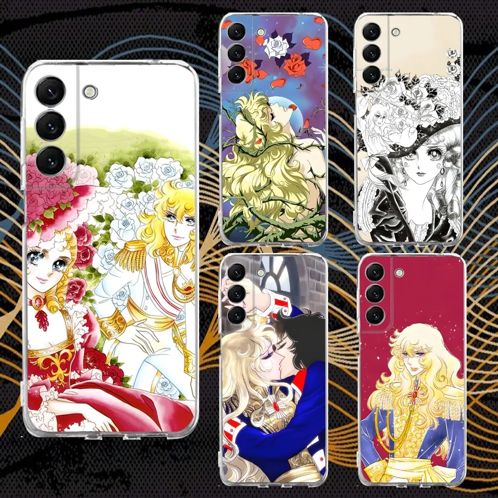

Anime R-RoseS of V-VersaillesS Phone Case Silicone For Samsung S30,S23,21,22,20 Ultra,S20 FE lite,S10,9,PIus Note20 Cover Clear