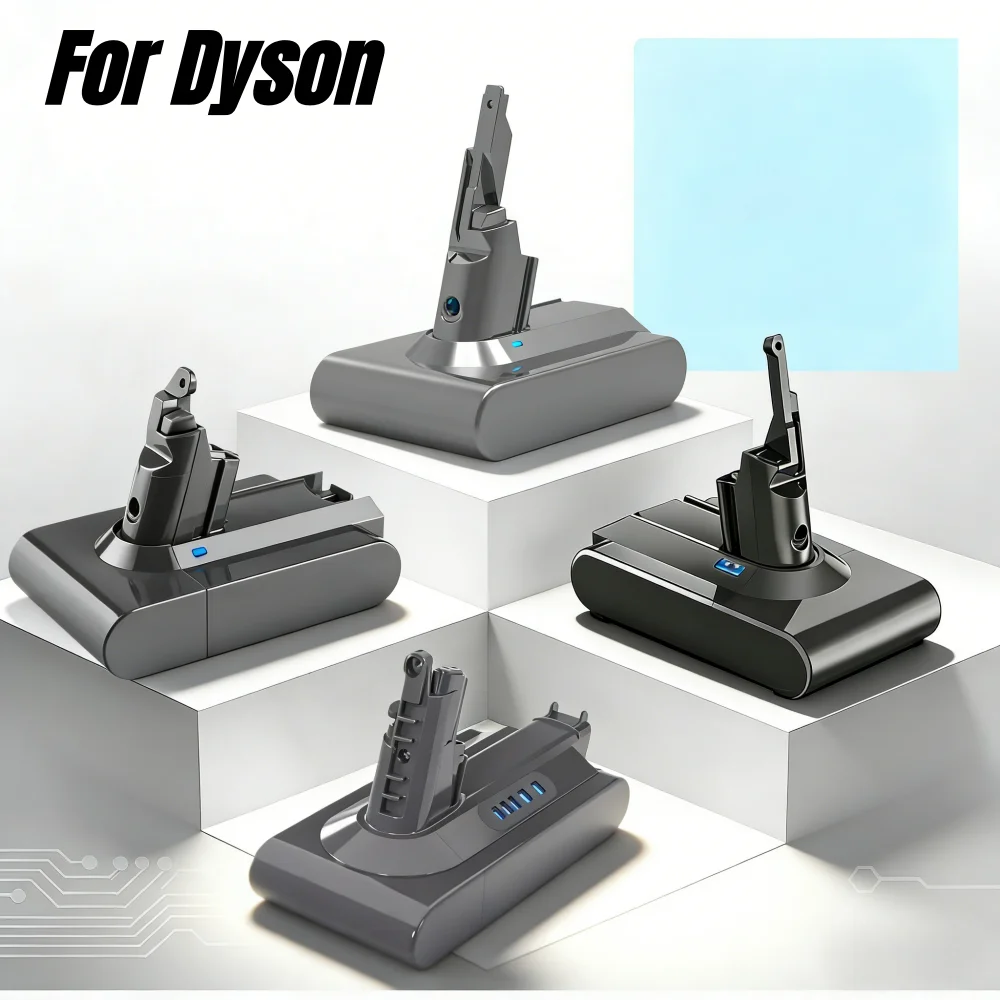 Original for Dyson 21.6V 6.0/8.0Ah Battery V6 V7 V8 V10 Series Sv12 DC62 SV11 sv10 Handheld Vacuum Cleaner Spare battery Genuine