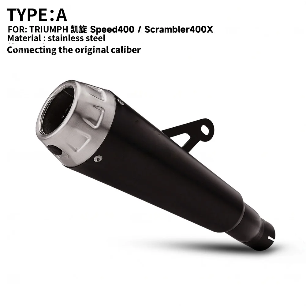 FOR Off-Road Modification Integrated Mid-to-Tail Exhaust for Speed400/400X Stock Muffler Replacement with OEM Mounting Point