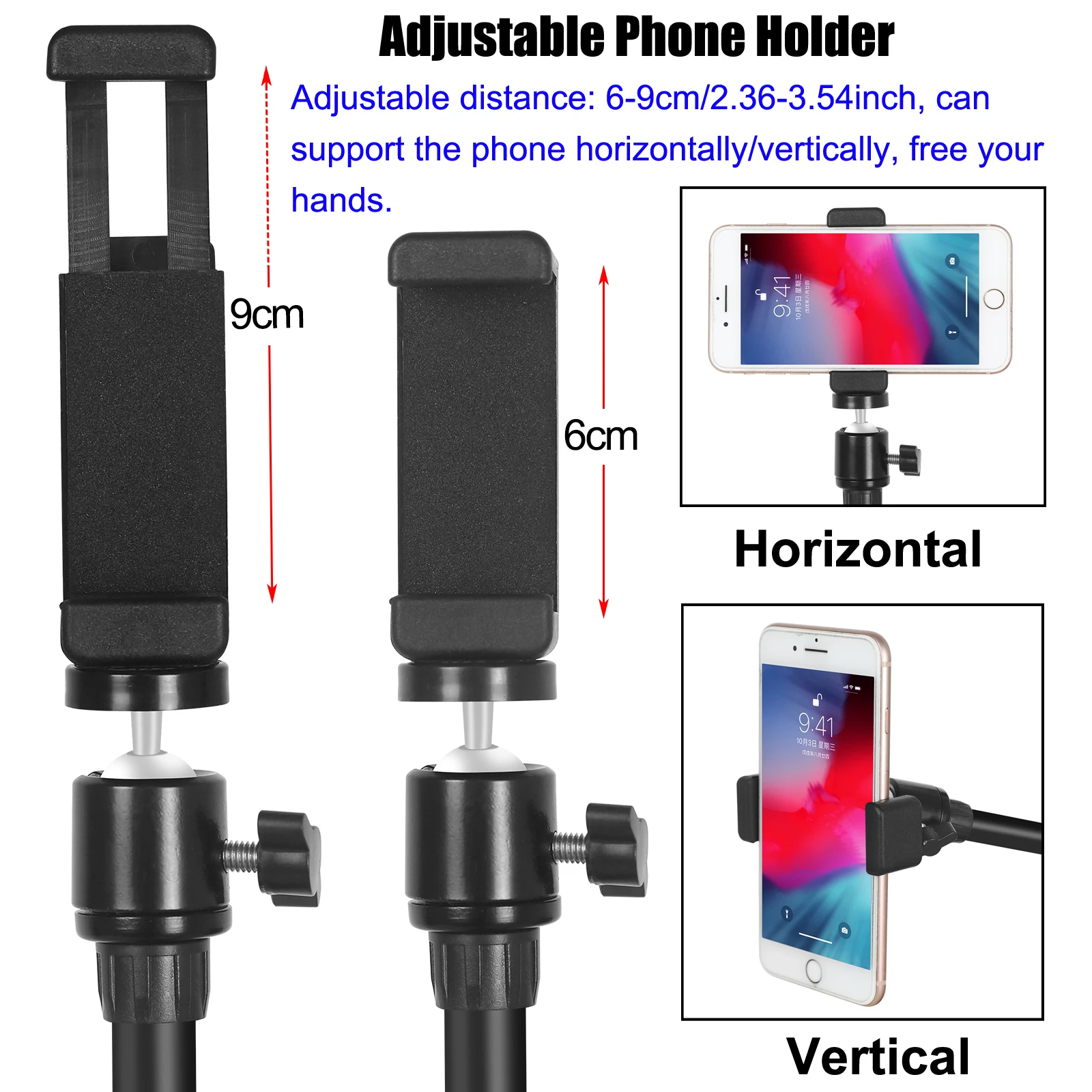 NEWACALOX 360° Flip Adjustable PCB Clip Heat Gun Holder Mobile Phone Holder Soldering Third Hand Welding Repair Workbench