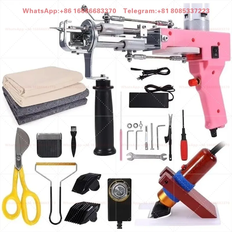 Full Set of Rug Tufting Tools Kit Rug  Carpet Making Tufting Weaving Embroidery Machine Starter Kit for Beginners and Amateur