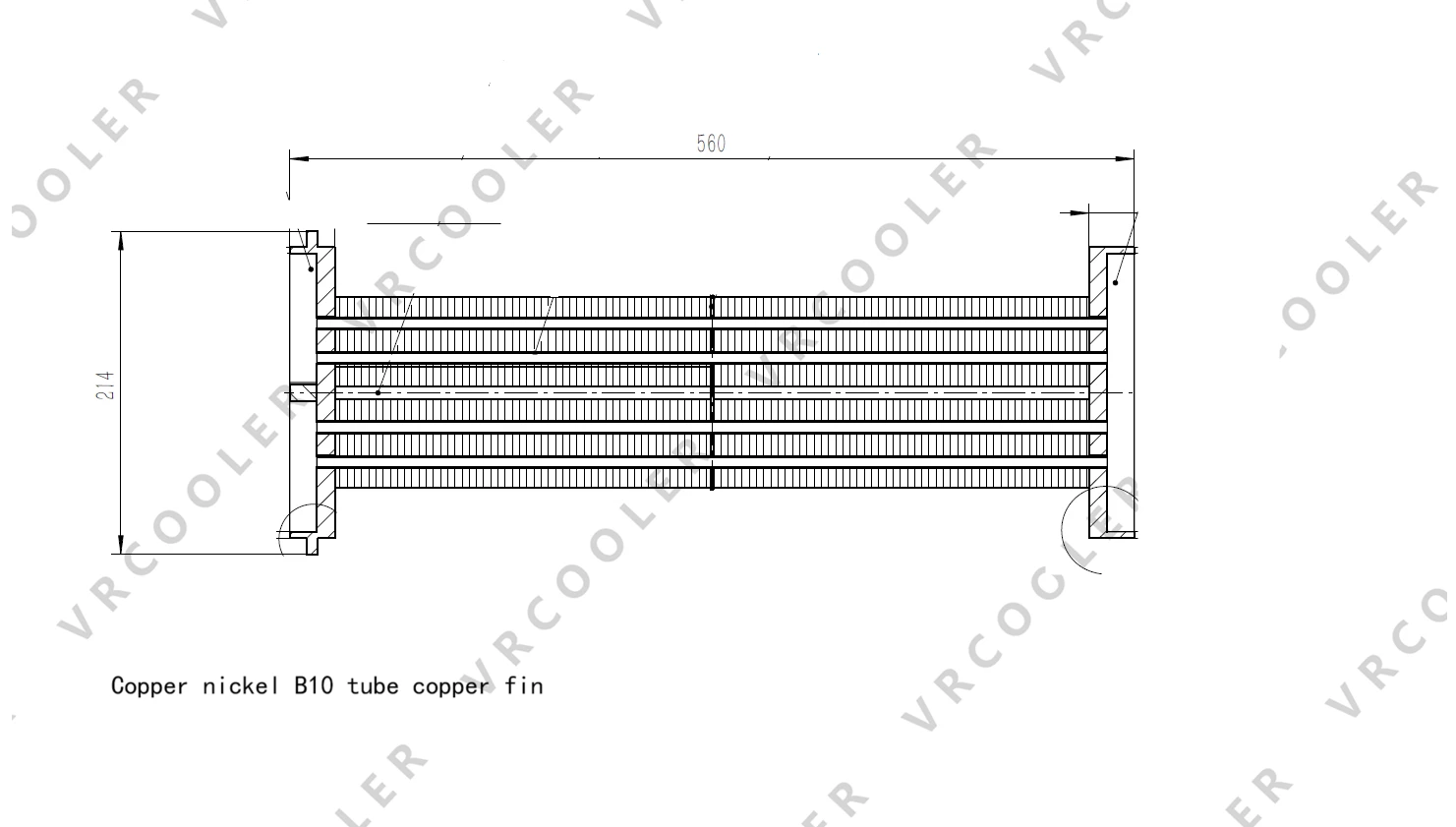 After Market Aftercooler Marine Diesel Engine Cooler 6 AYL 133615-18621 12AYM-WST 148999-18110