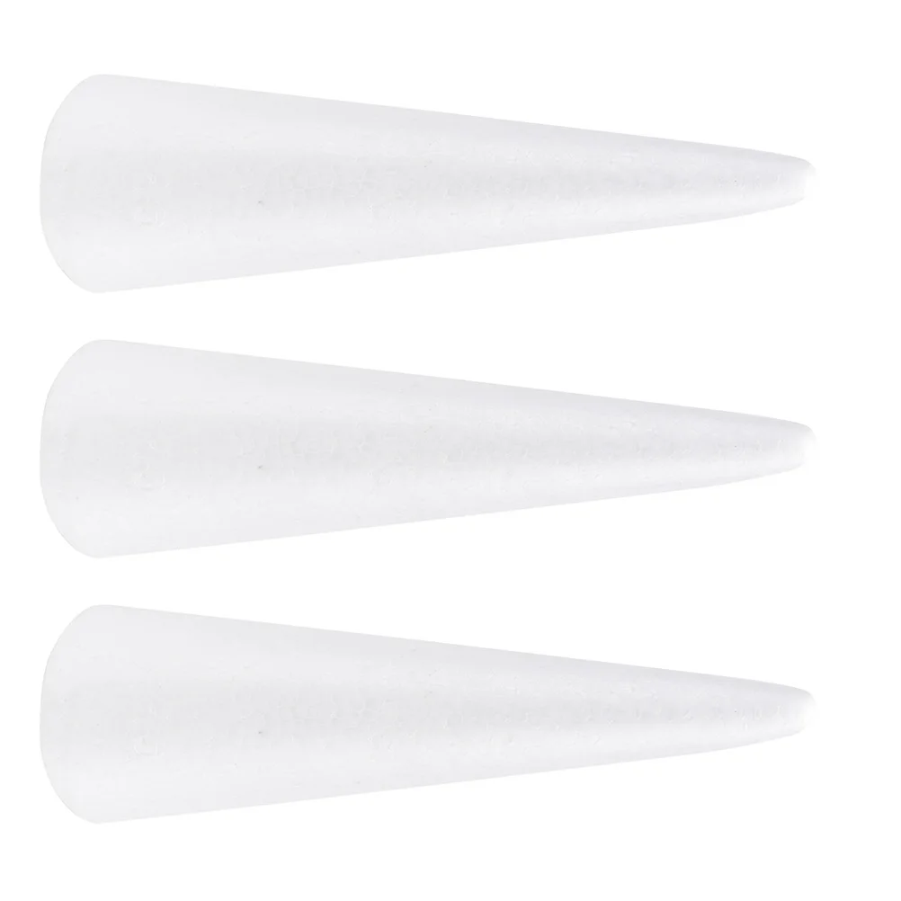 3 Pcs Foam Cone for Food Polystryine Polystyrene Cones Crafts Dummies Round Mattress Aldut Toys Hat