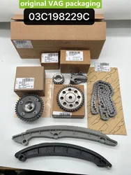 OEM 타이밍 체인 키트 132 링크, VW 비틀 CC EOS 골프 VI 제타 IV 스코다 파비아 II 파사트 1.4 TSI 03C198229C 03C109088G