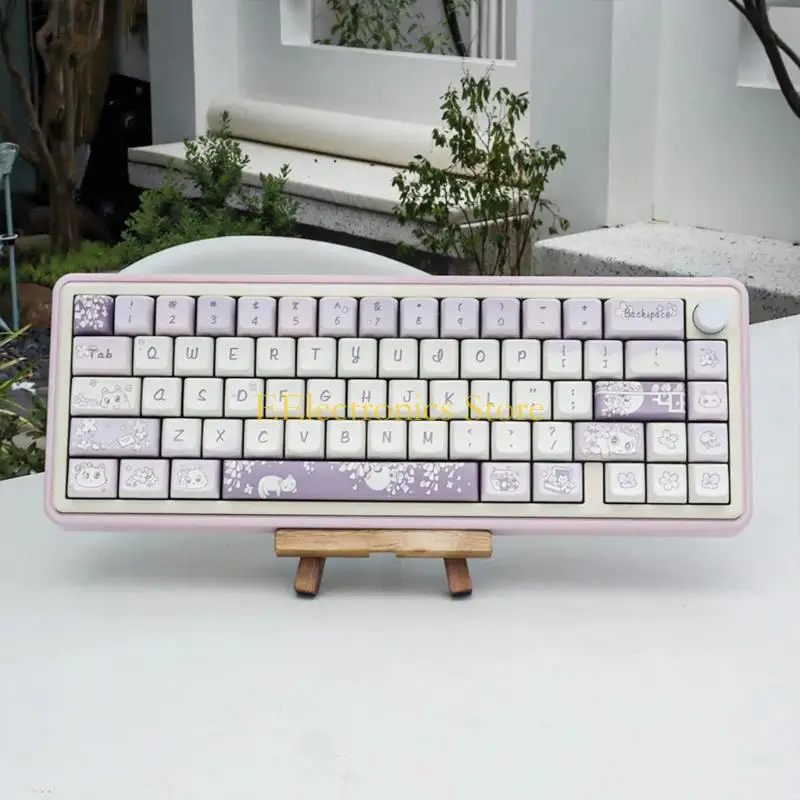 

B03C PBT Keycaps Cartoon Animal MDA Height 151Pcs Full Set Five sided Dye Sub