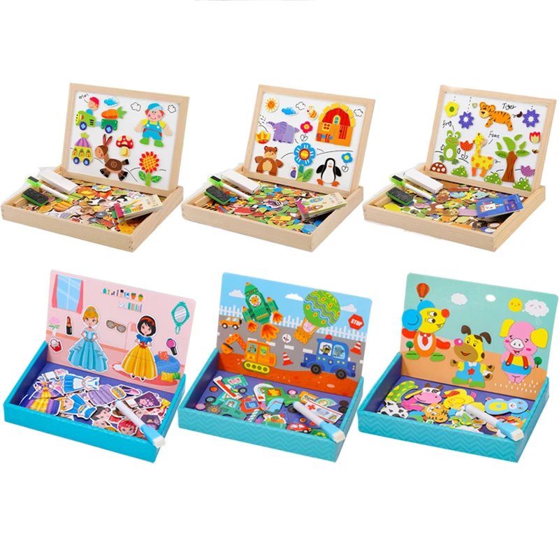 Tablica Magnetyczna Edukacyjna dla Dzieci, Wielofunkcyjna Tablica do Rysowania, Pisania, Nauki, Zabawka Edukacyjna, Prezent dla Dzieci TMZ