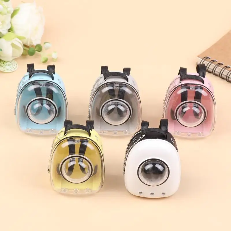 Mini Doll Backpack Dollhouse Pet Cat Bag Model Dolls House Scene Decoration Micro Landscape Ornament Pretend Play Toys