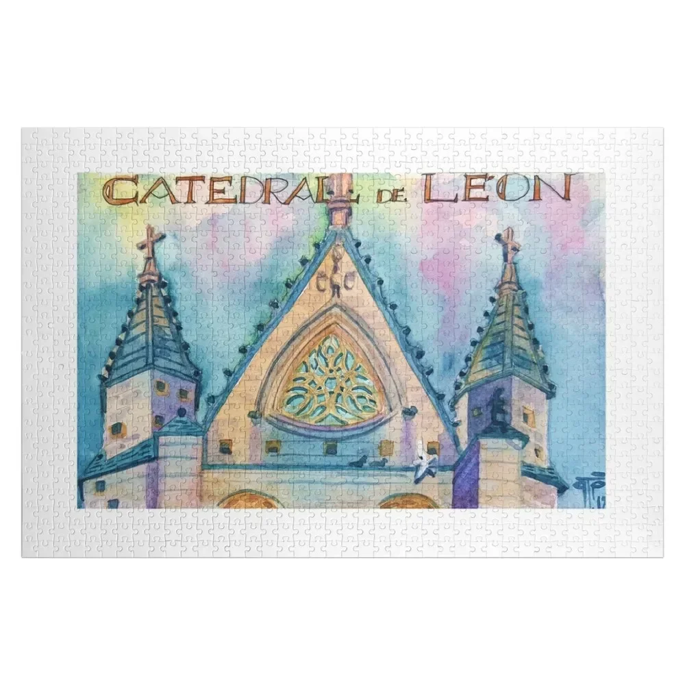 

Léon Cathedral. Spain. Jigsaw Puzzle Photo Baby Wooden Puzzle