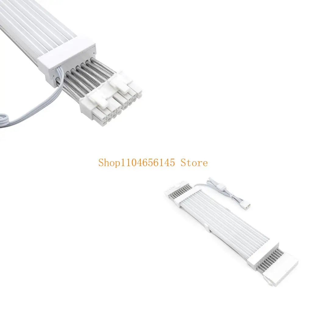 

5asd Motherboard Power Connectors ARGB 24Pin 2x8Pin 3x8Pin Motherboard Power Supply Cable Connectors Computer Light Bar Part