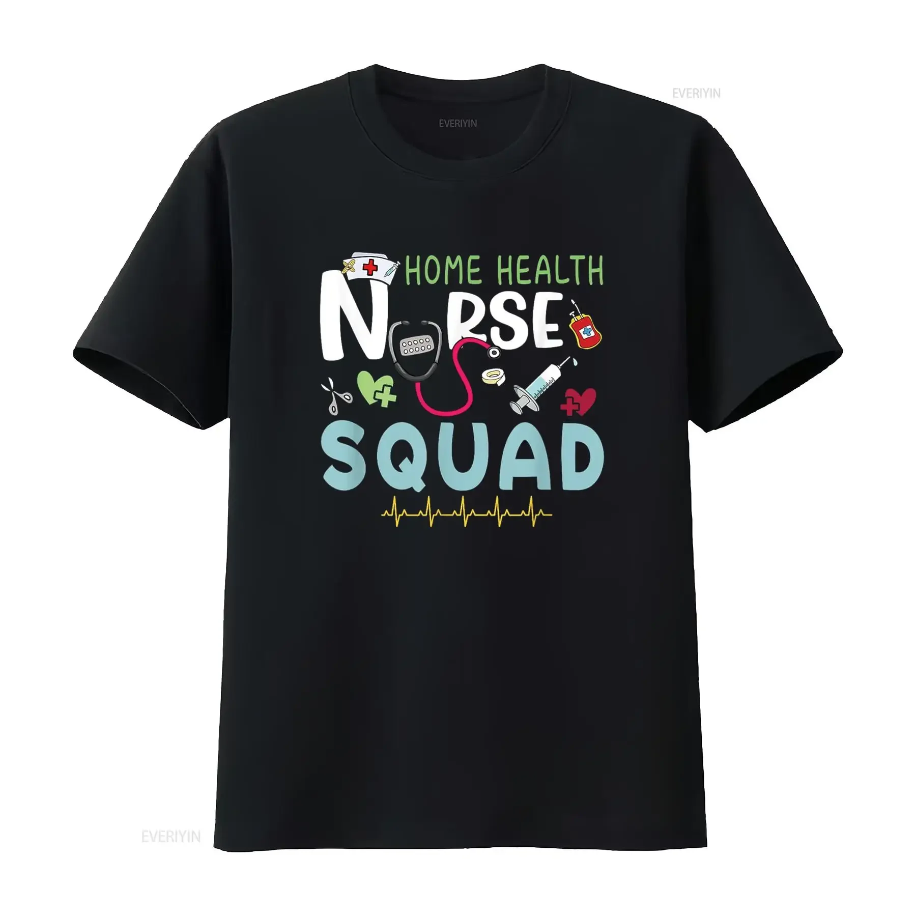 Home Health Nurse Squad This Is My Week T-shirt pour infirmières vintage délavé streetwear haut tendance pour un usage quotidien confortable