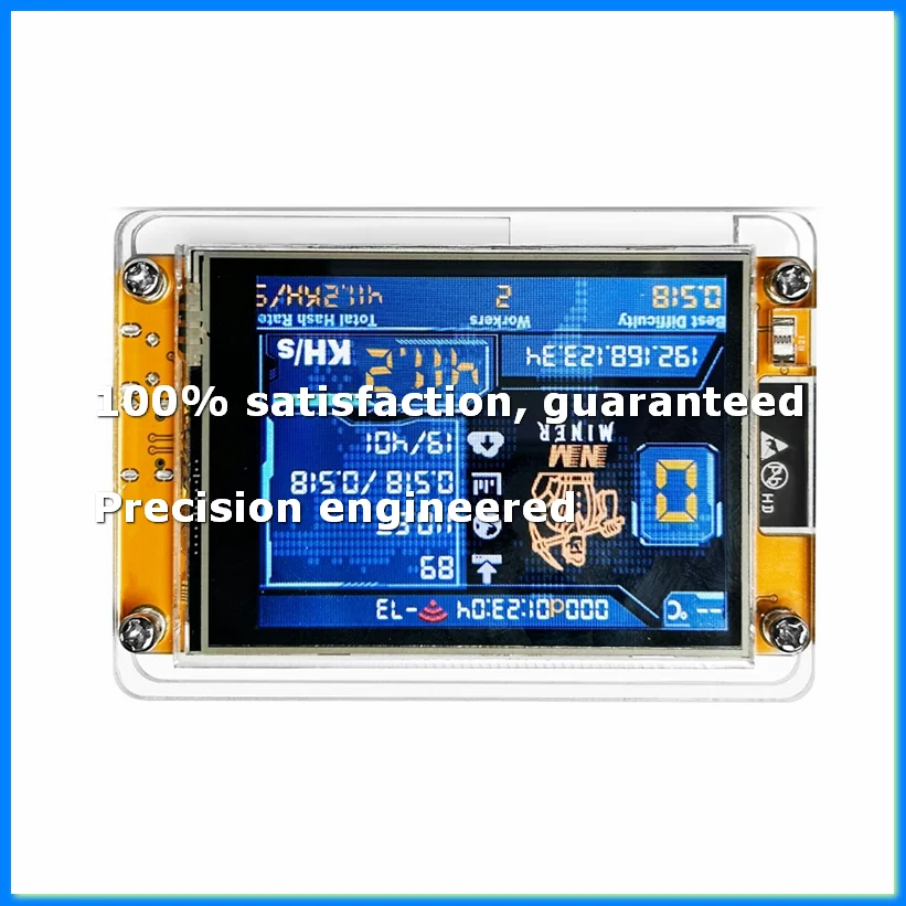 NMMiner NerdMiner V2 411KH/S Hashrate ESP32 2.8 Inch Smart Display BTC Solo Lottery Miner Bitcoin Crypto Lottery Miner-A07G