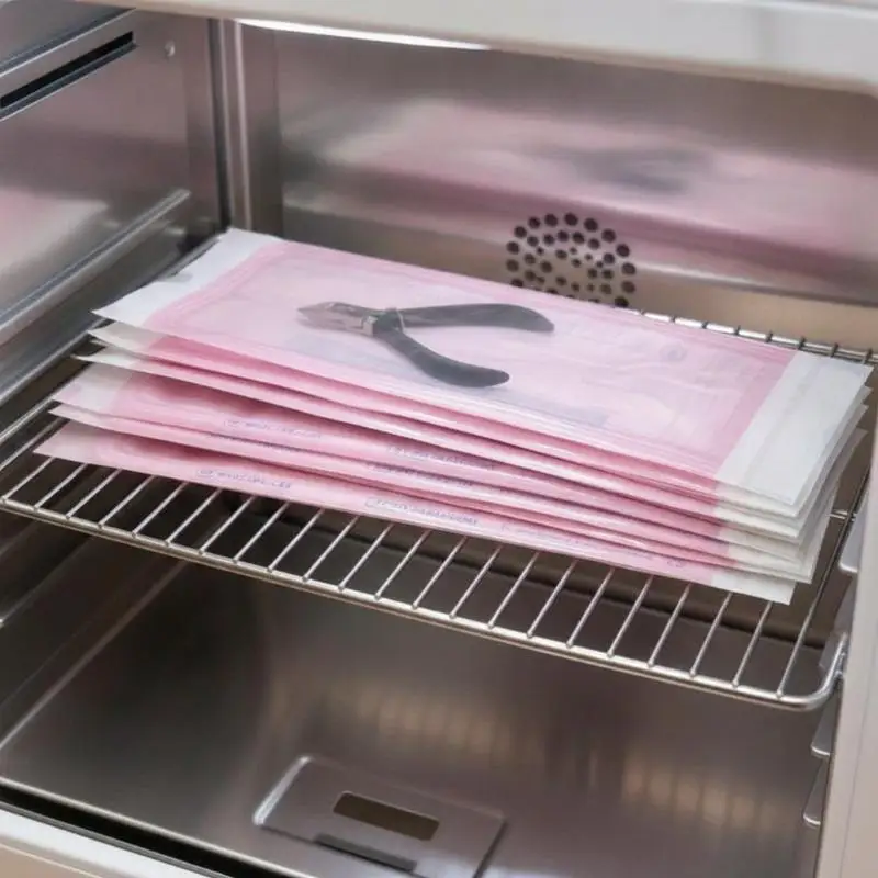 100Pcs Nail Clean Sterilizing Bag Packing Disposable For Care Clean Bag Self Sealing Clean Bag Nail Tattoo Tool
