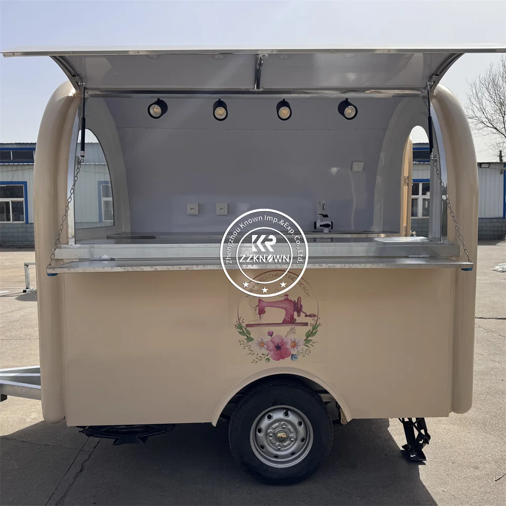 

Custom Ice Cream Cart Cupcake Vending Food Truck With Full Kitchen Multifunction Mobile Food Trailer For Sale