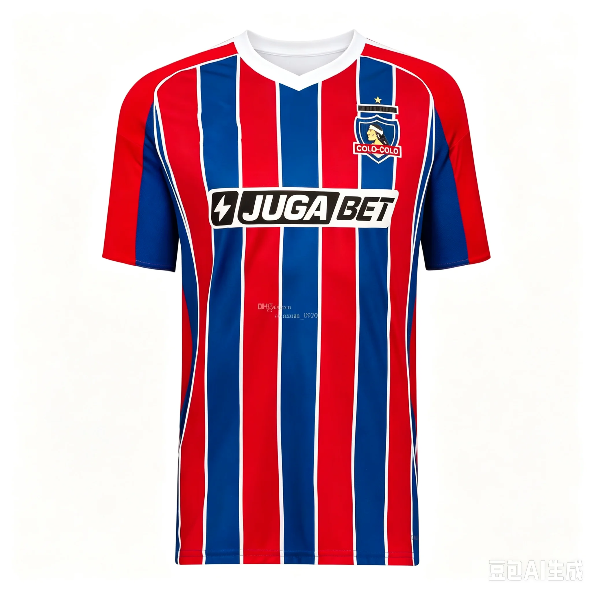26-27 Colo-Colo Fußballtrikot, Herren Sommer Neu 3D-Druck Sport-T-Shirt, Atmungsaktives Schnelltrocknendes Trainings-Sweatshirt – Detail 7