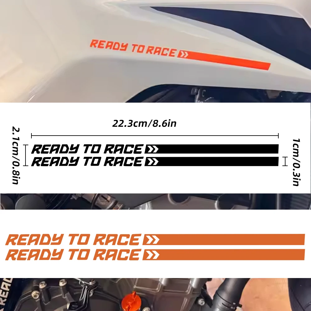 Universal Reflective Motorcycle Stickers Tank Decals For Adventure Super Duke 390 1290 200 790 890 690 990 1190 Ready To Race